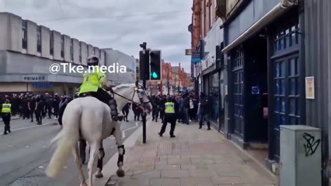 BOLTON & SHEFFIELD - MUSLIM DEFENCE LEAGUE clash with protesters