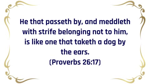 Mind Your Own Business For Success In Life! Avoid Needless Drama, Strife, and Discord!