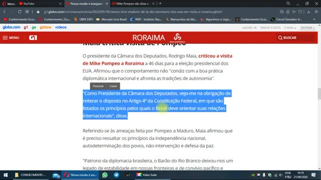 Mike Pompeo - "Vamos tirar Maduro de lá" (LUIZ & CAMILA)