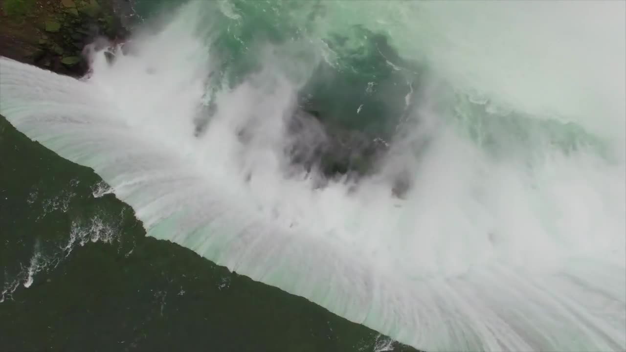 Aerail of Niagara Falls at Sunrise Like You Have Never Seen