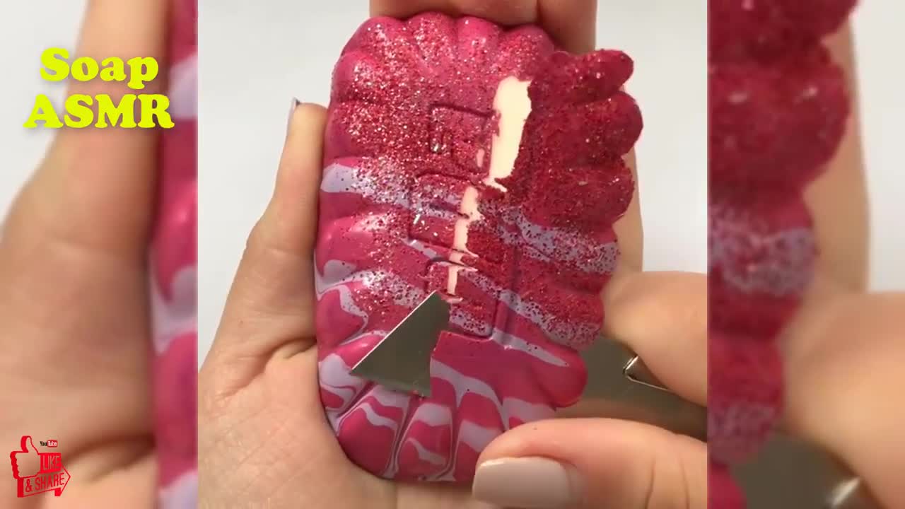 ASMR Soap Carving Relaxing Sounds No Talking Satisfying Soothing