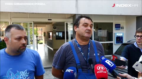 Štrajk radnika Uljanika: Radnik se rasplakao