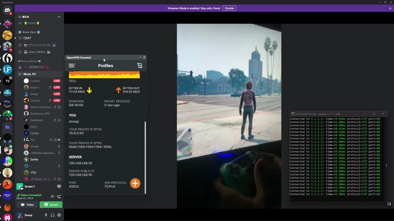 Vexthagodmode uses godmode against Packetguard