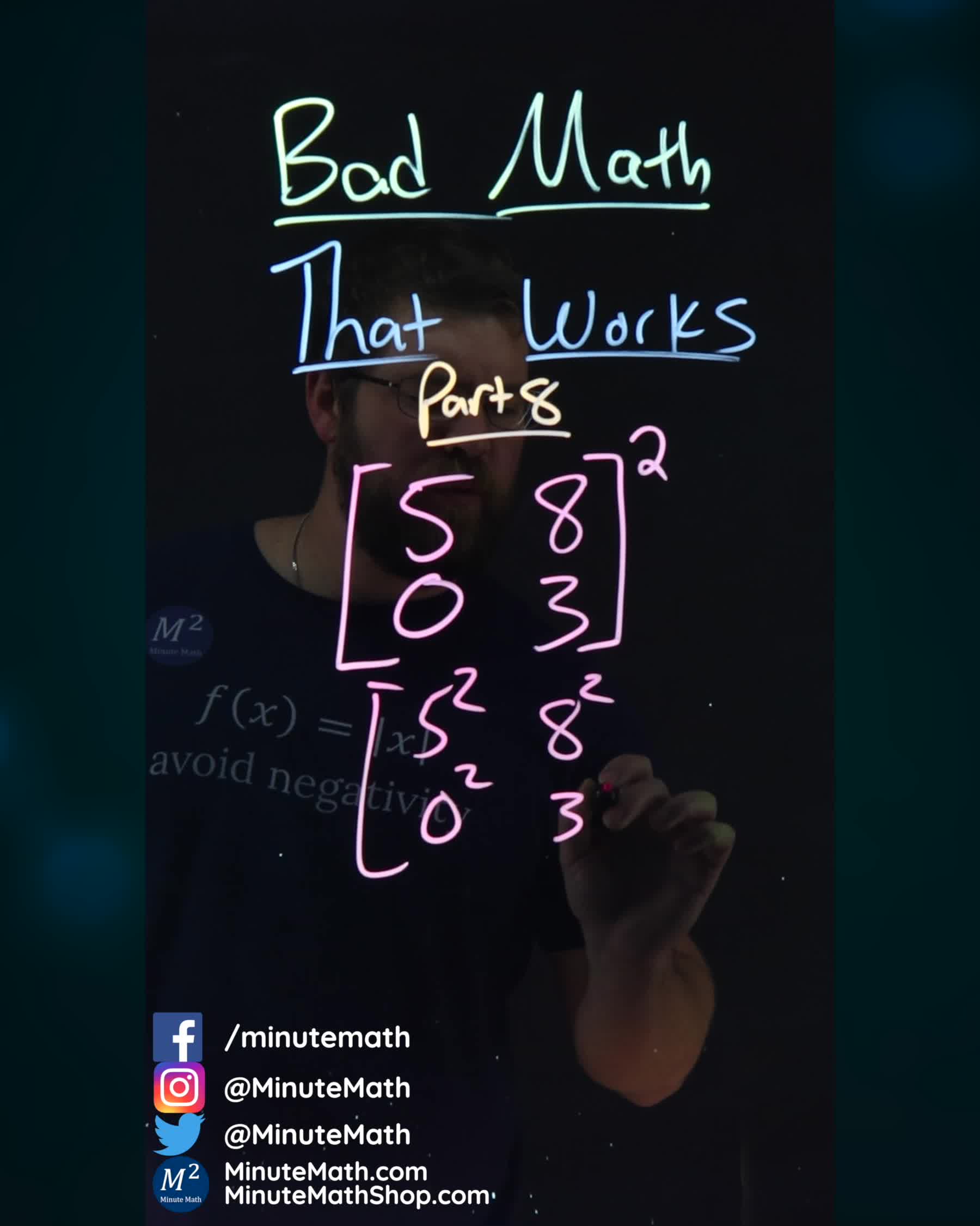 Bad Math That Works (Matrix) | Part 8 | Minute Math #shorts