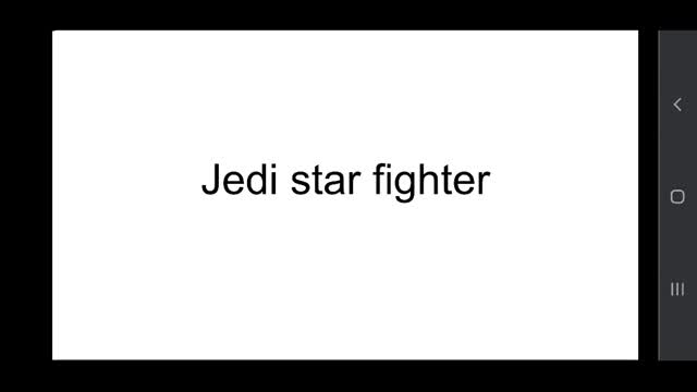 Jedi star fighter build