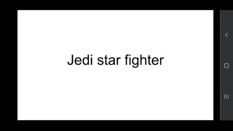 Jedi star fighter build