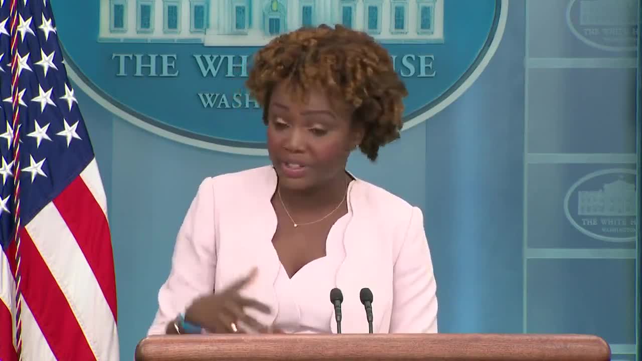 Karine Jean-Pierre on Chinese state media threats to shoot down Nancy Pelosi's plane