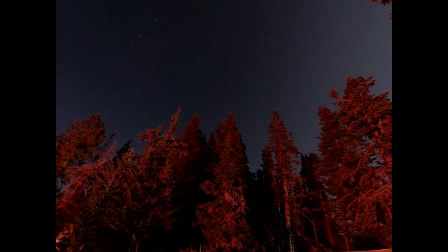 Motorcycle Camping Night Lapse