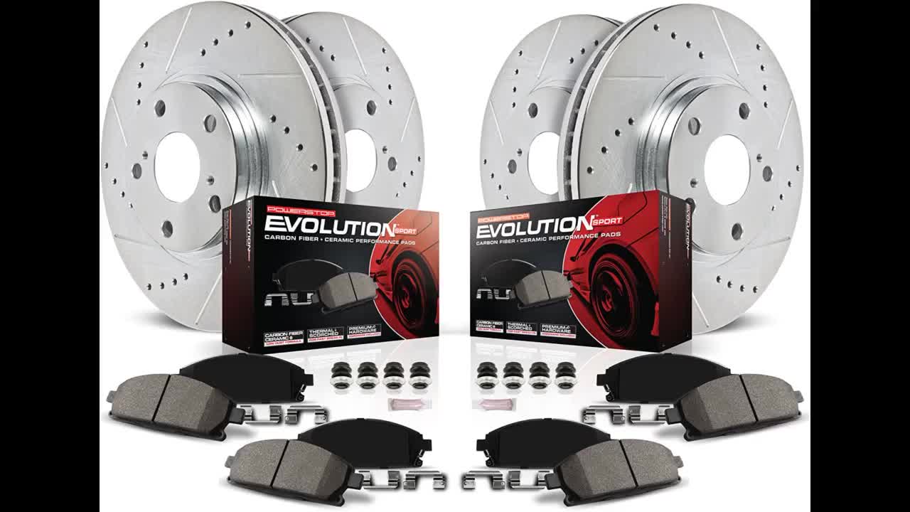 Review: Power Stop K1715 Front and Rear Z23 Carbon Fiber Brake Pads with Drilled & Slotted Brak...