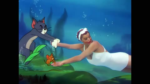 Esther Williams Dangerous When Wet 1953 Swim With Tom and Jerry remastered 4k