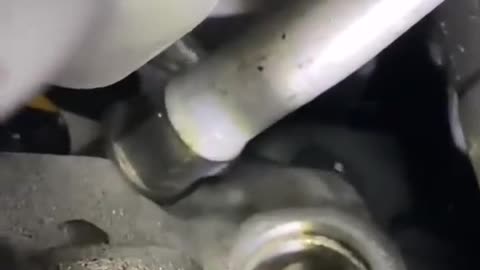 The pipe below is leaking.