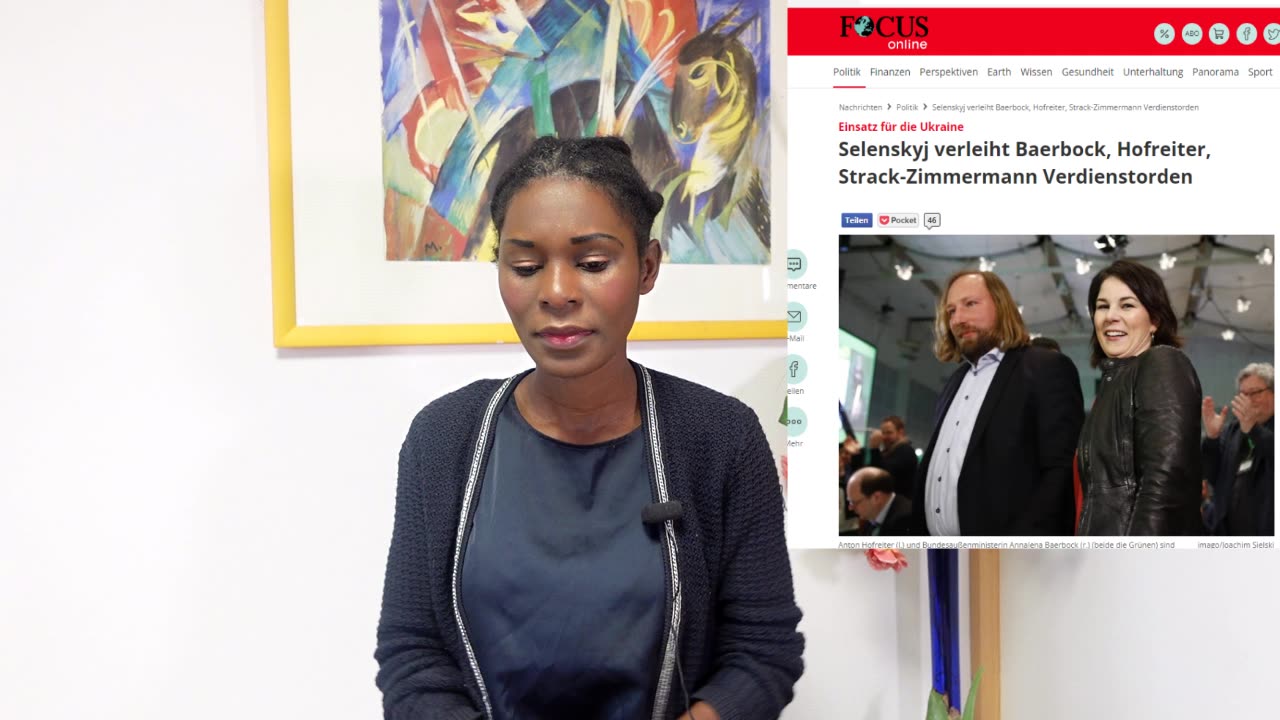 Selenskyj verleiht Baerbock, Hofreiter, Strack-Zimmermann Verdienstorden