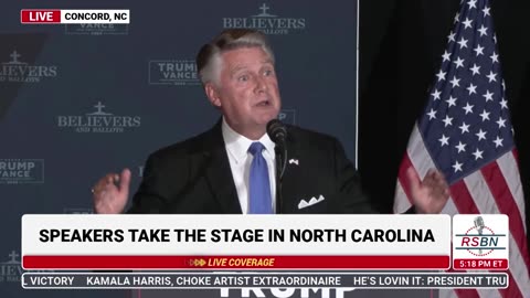 FULL SPEECH: Mark Harris Delvers Remarks in Concord, NC - 10/21/24