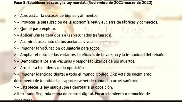 Plan Plandemia Pfizer pasos para lograr el control total global de la elite 19-COV