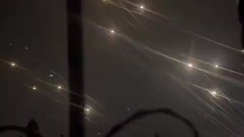 Hamas launches rockets towards Tel Aviv in Israel today.