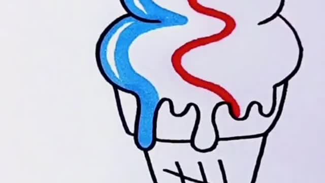 let's draw ice cream together ☺️