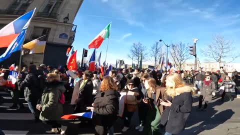 2022 Paris Protest against Vaccines