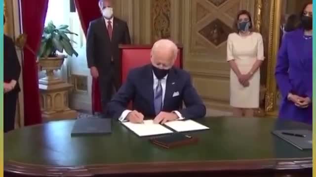 Biden signing EOs