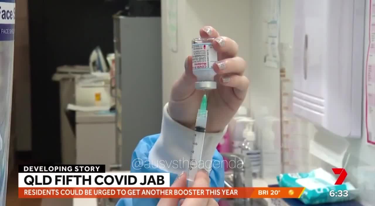Queensland, Australia: 'They are warned a FIFTH jab is required!'😳