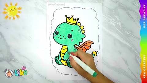 Coloring Dinosaur! @KeaCreative2 - Coloring Pages For Childrens. Enjoy!