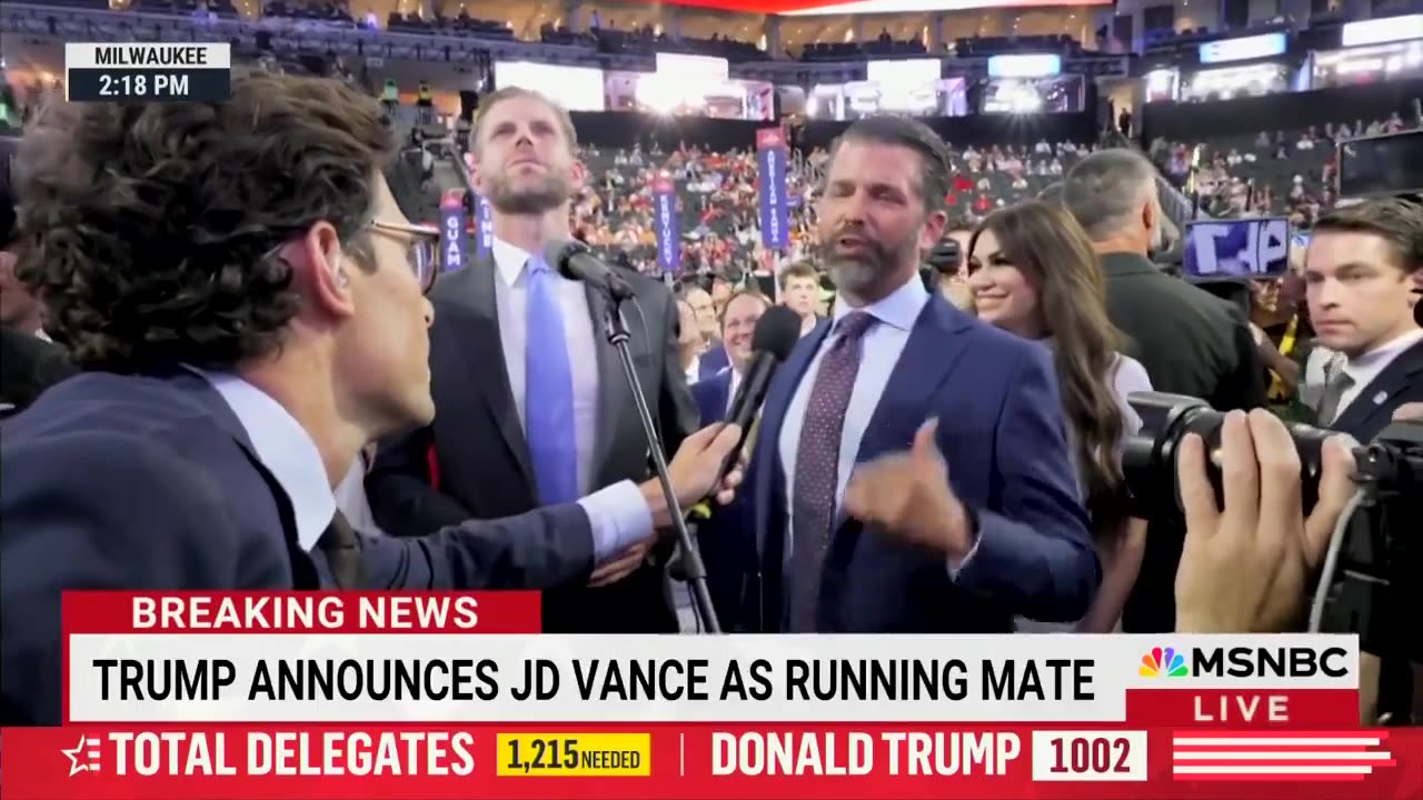 Donald Trump Jr SLAMS MSNBC Reporter For His Blatant Lies