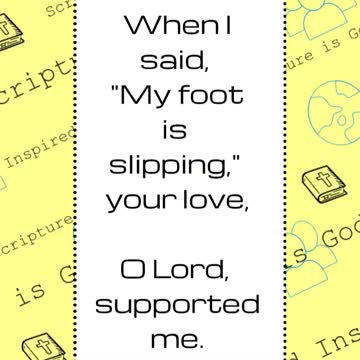 #shorts #scripture #verseoftheday #ytshorts #bibleverse #psalms 94:18-19