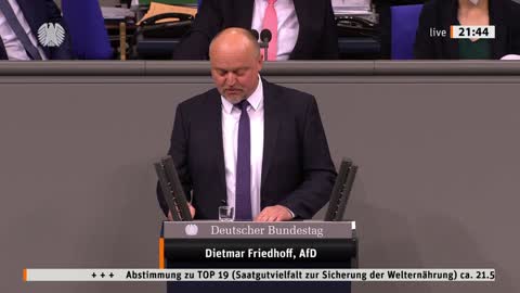 Dietmar Friedhoff Rede vom 12.05.2022 - Saatgutviefalt zur Sicherung der Welternährung