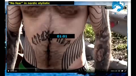 (Fran_Eng) Ukraine soldier : nazi and satanic tattoos _ Tatouages sataniques et nazis