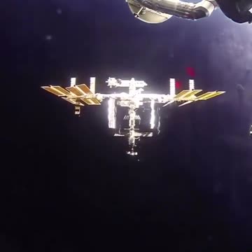 Incredible footage of Soyuz spacecraft docking to International Space Station