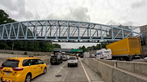 4K Driving New York City NYC Borough Boro of Queens Woodside Jamaica Richmond Hill Howard Beach ASMR