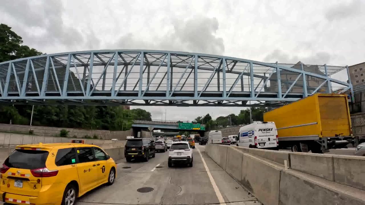 4K Driving New York City NYC Borough Boro of Queens Woodside Jamaica Richmond Hill Howard Beach ASMR
