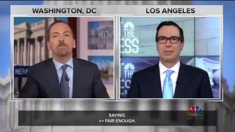 NBC's Chuck Todd rails on Treasury Sec Mnuchin over Trump's 'sleepy SOB' remark