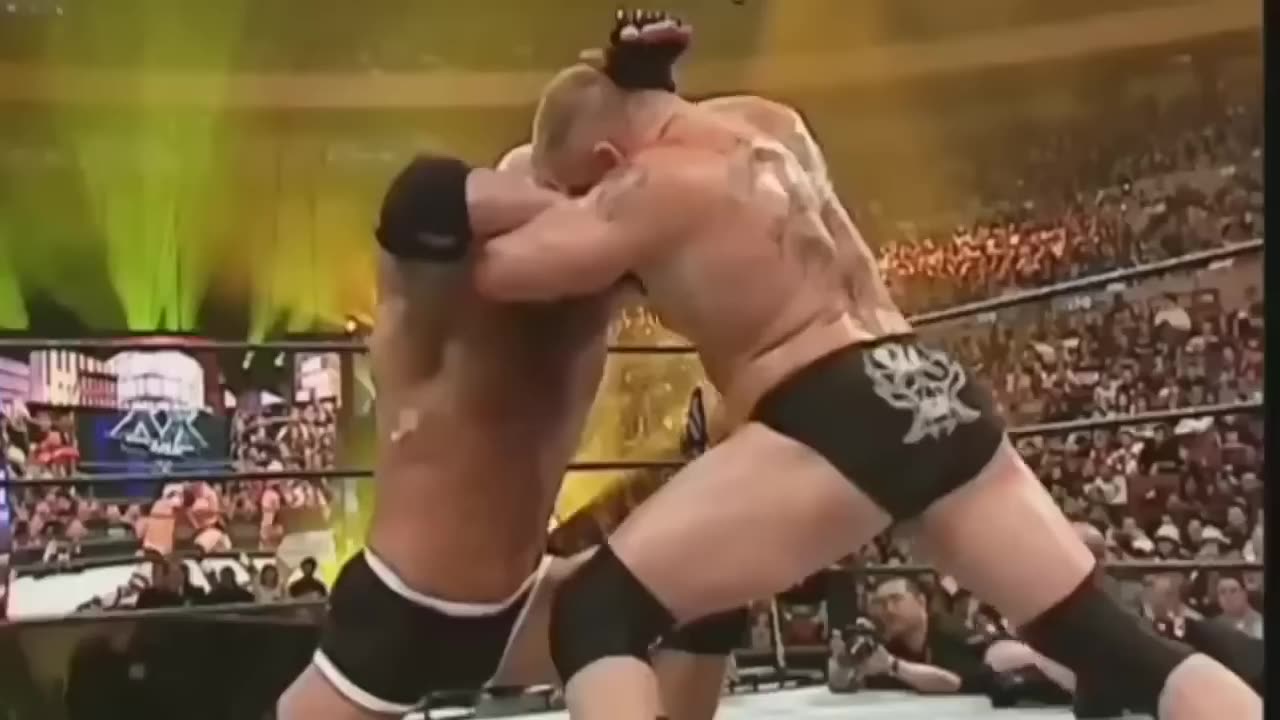 Brock Lasnar VS Goldberg Stone Cold Steve Austin Special Guest Reffree