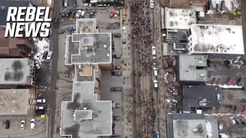 CALGARY STANDS UP!!! DRONE FOOTAGE