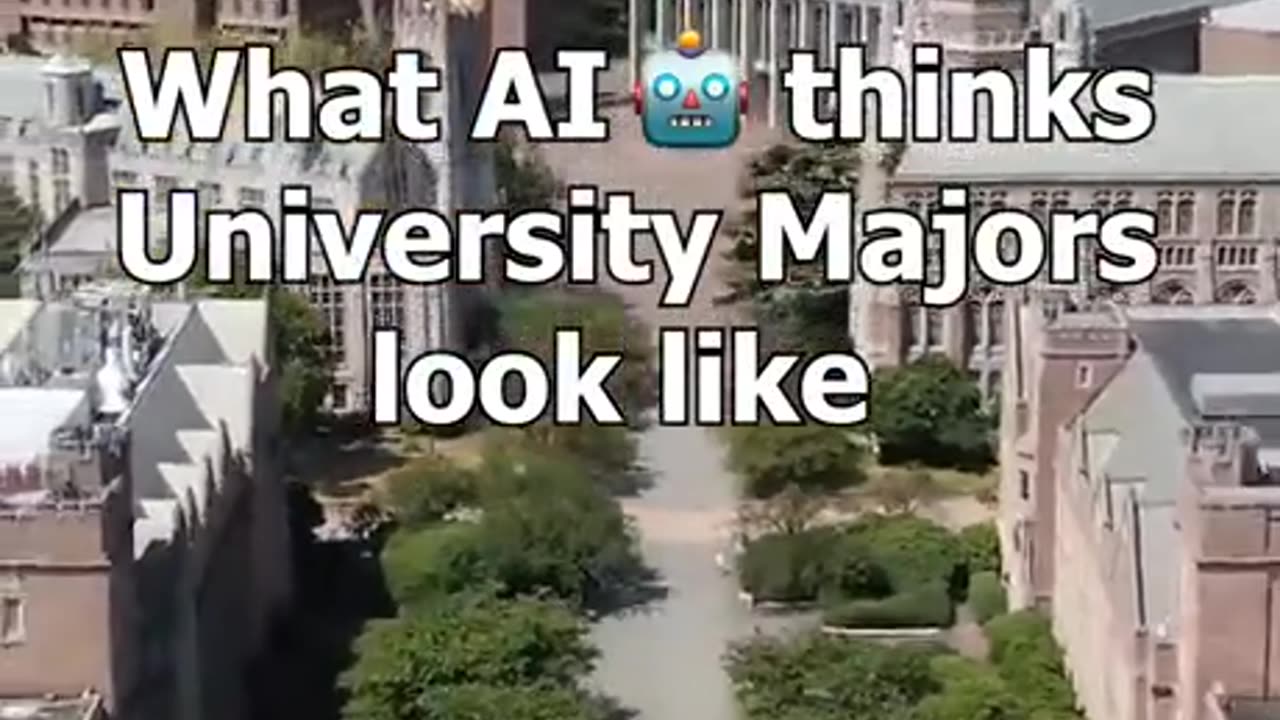 How AI think University look like?