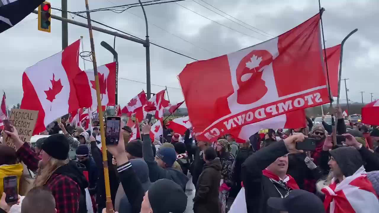 British Columbians out in force against "Covid Tyranny"