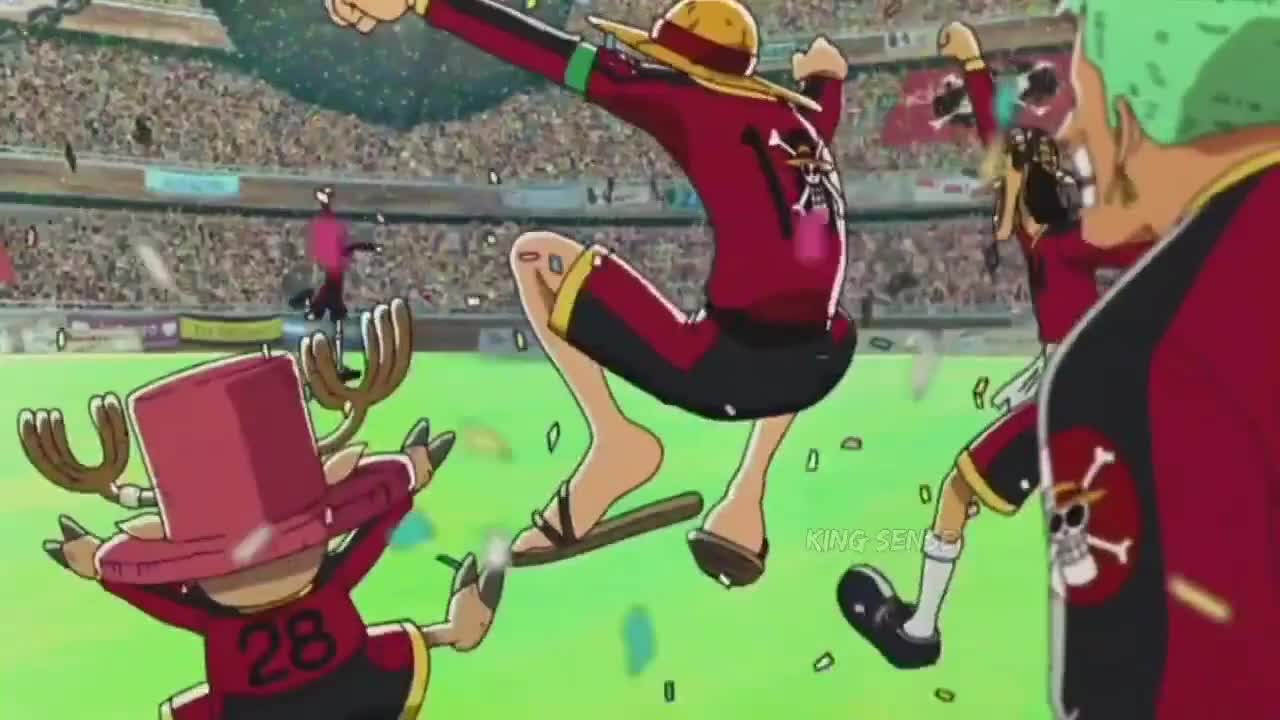 When you meet all the anime characters in a soccer match