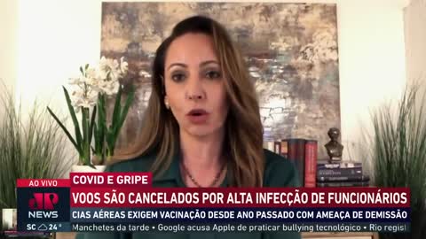 Vôos cancelados por alta infecção de funcionários