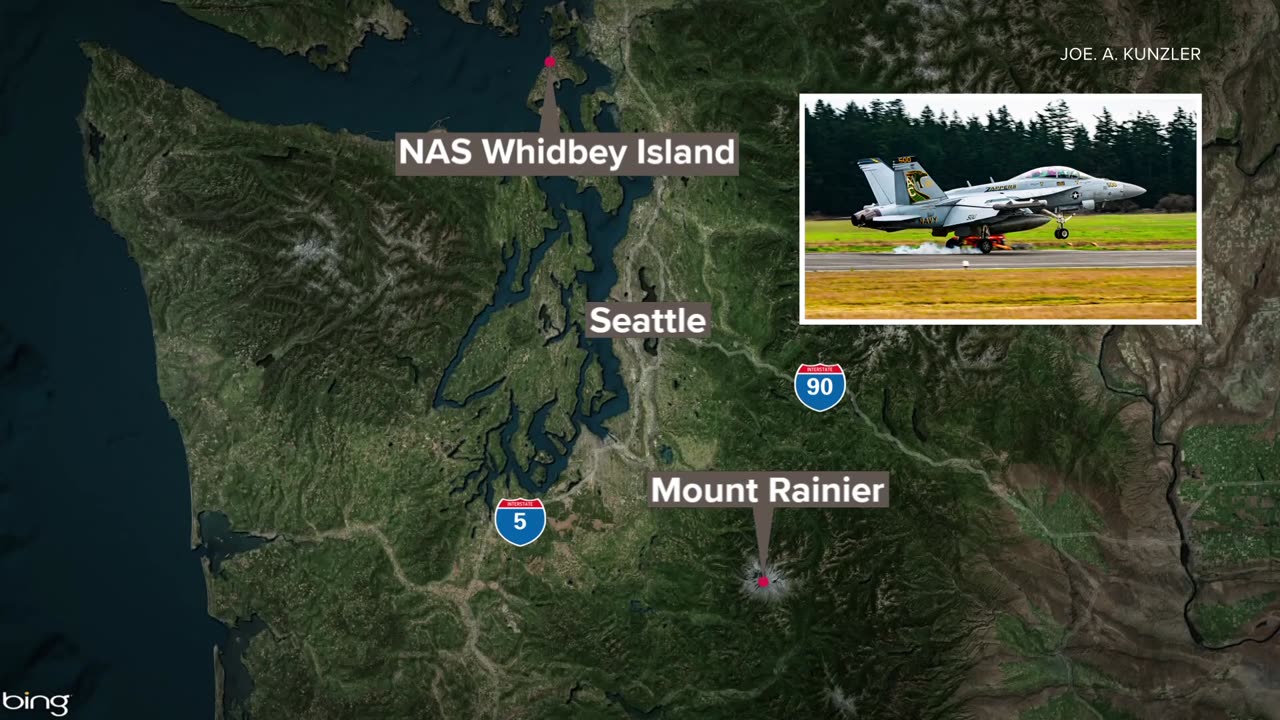 #USNavy searching for 2 crew members on aircraft that crashed near Mount Rainier