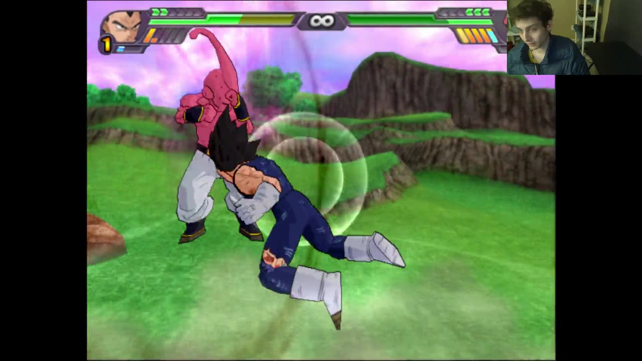 Dragon Ball Z Budokai Tenkaichi 3 Battle #36 With Live Commentary - Vegeta VS Kid Buu