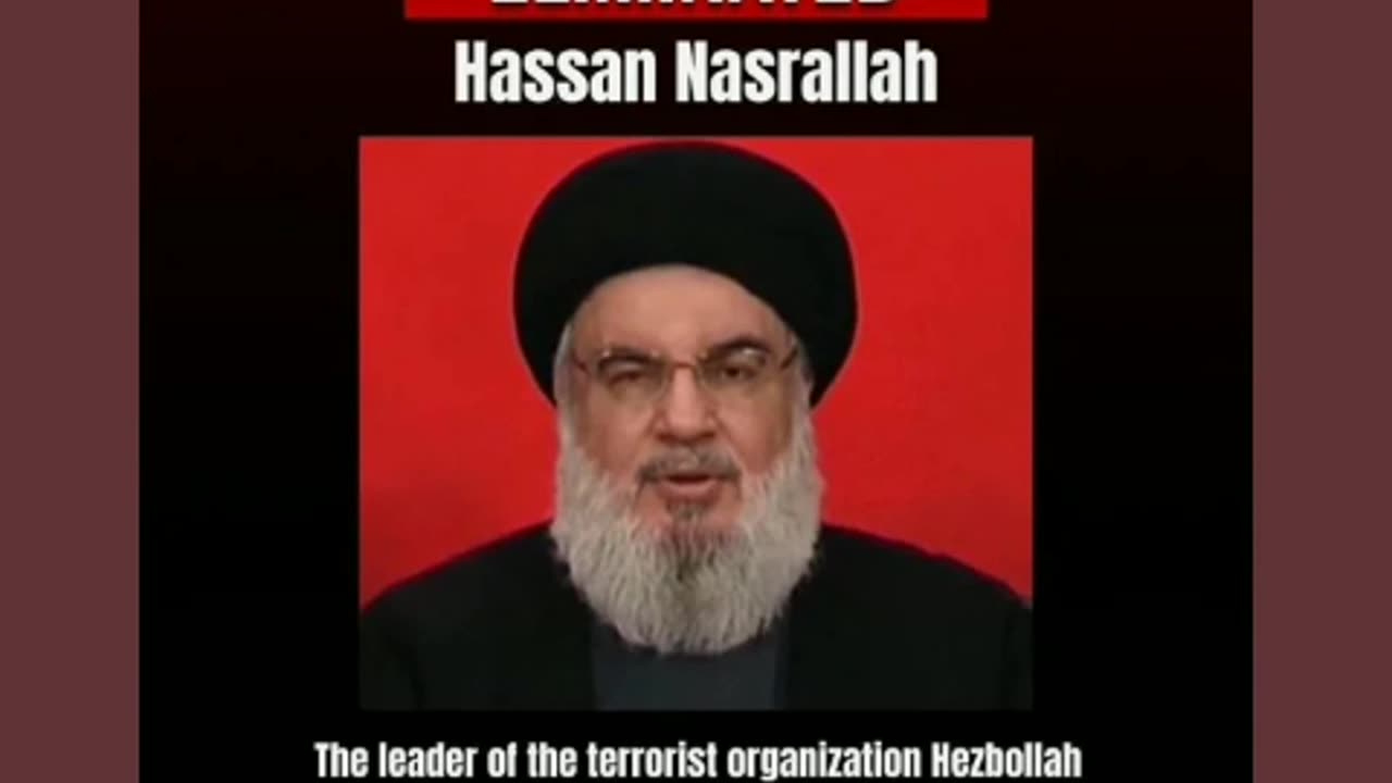 State of israel confirm the killing hezbollah leader is dead 9/29/24