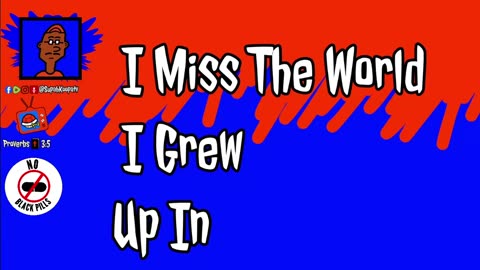 I Miss The World I Grew Up In