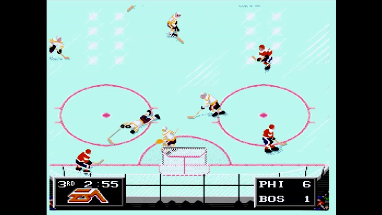 NHL94 (Sega Genesis) Philadelphia vs Boston Part3