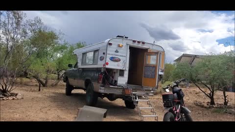 Alaskan Camper Transporting Ebike Camper