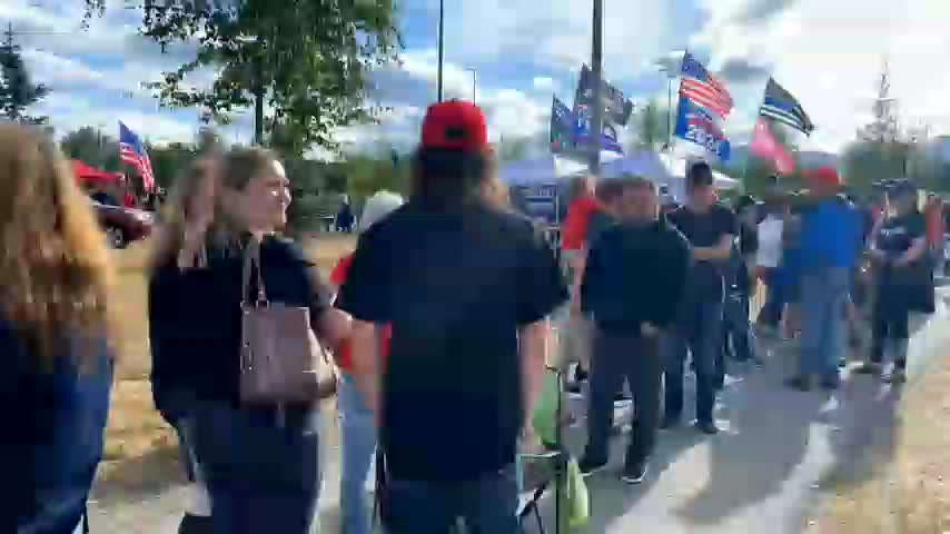 Alaskans Lined Up For President Trump’s First-Ever Rally In The State