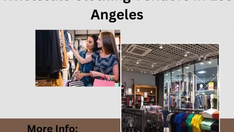 Wholesale Clothing Vendors In Los angeles