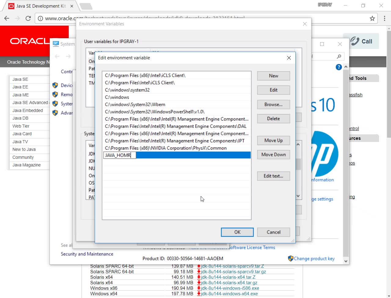 IPGraySpace: JAVA - How to setup JDK6 JDK7 JDK8 Classpath in Windows 10