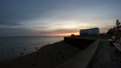 Nightlapse sunset at hill head Tichfield