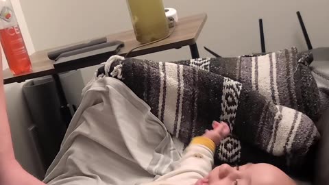 Playing with daddy