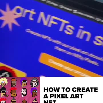 HOW TO CREATE APIXEL ART NFT